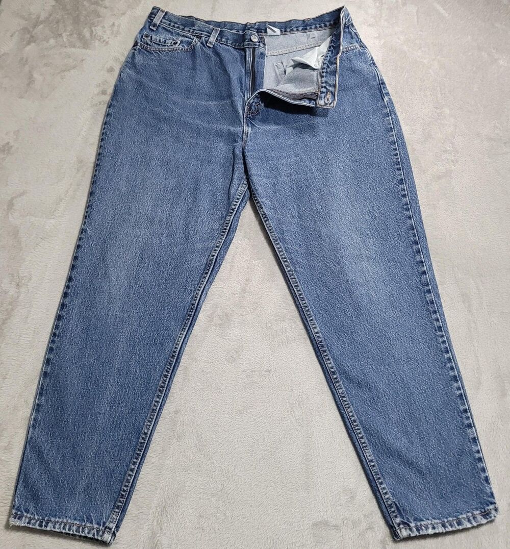 Vintage Levi's 550 Jeans Womens 20W Blue Wash Relaxed Tapered Denim High Rise